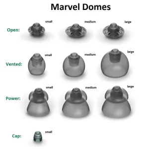 Phonak Marvel Domes with their description next to their image