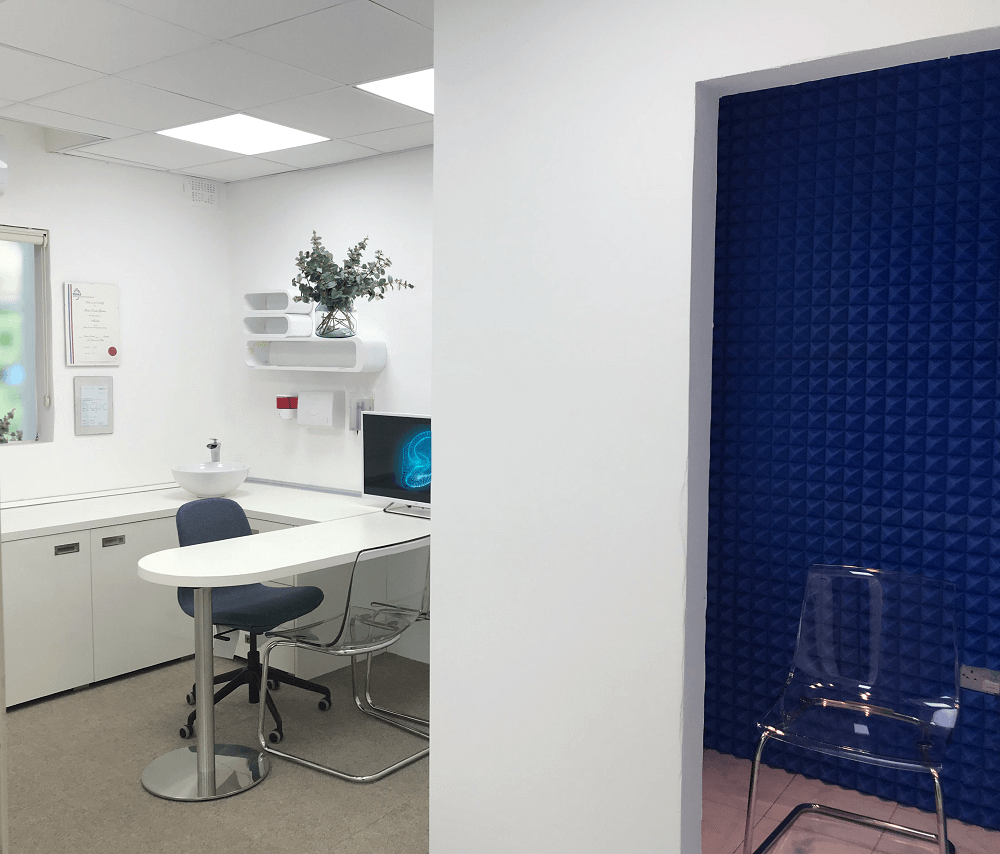 Veritas Hearing Malta - Audiology Room Beauty Shot - St Julian's | Malta's Premier Hearing Centre