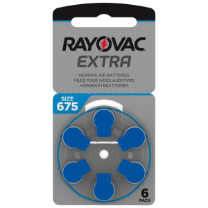 Rayovac size 675 hearing aid batteries