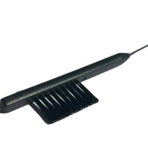 A 4in1 cleaning tool for hearing aids that includes brush, loop, vent and magnet.