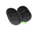 The inside view of a Phonak hearing aid storage case.