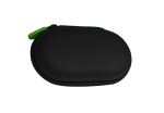 A black hearing aid case branded Phonak