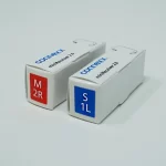 2 white boxes containing Connexx hearing aid receiver wires.