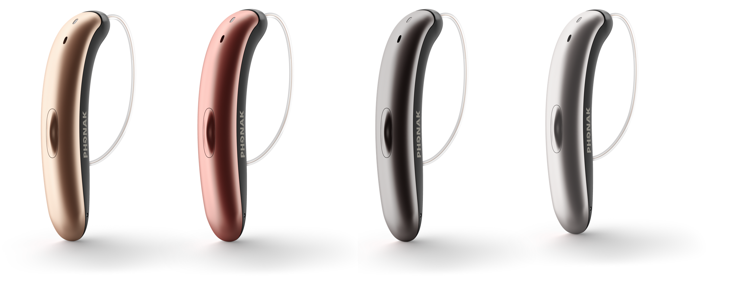 The 4 colours of Phonak Slim Hearing Aids
