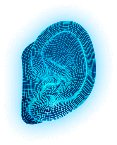 Veritas Hearing Blue Ear Logo Copyright