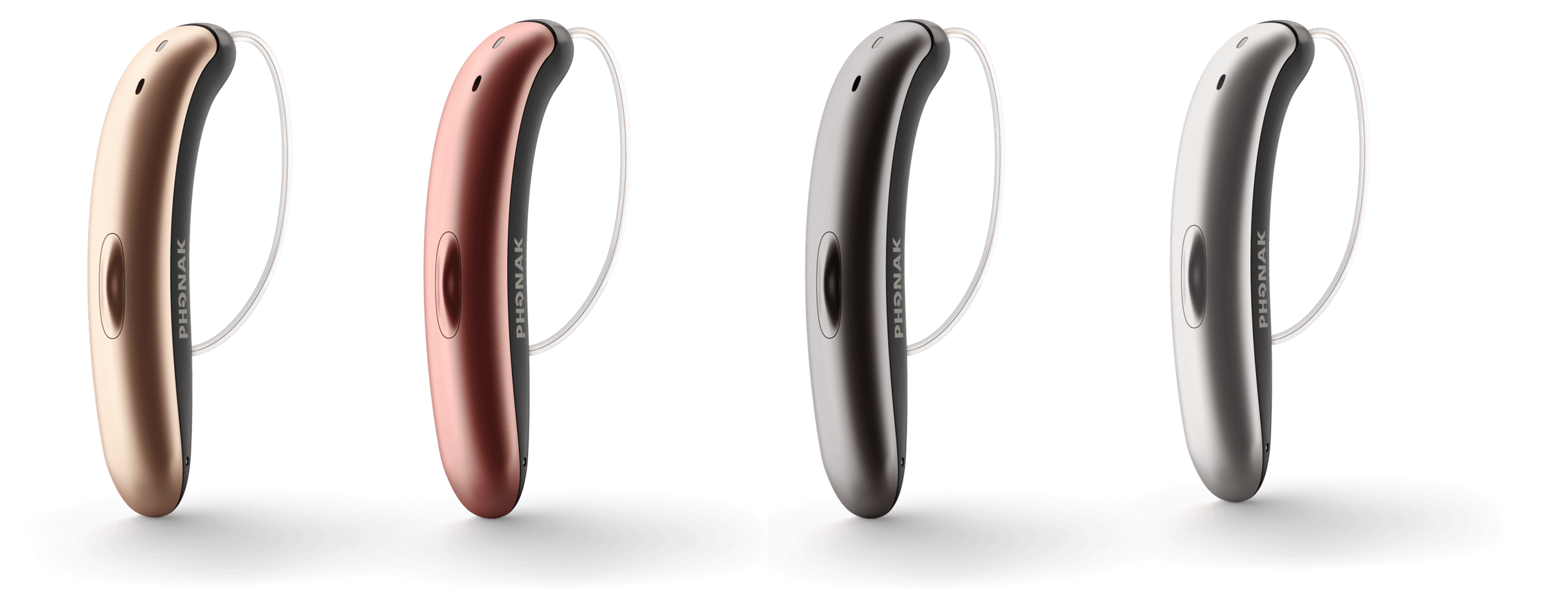 The 4 colours of Phonak Slim Hearing Aids
